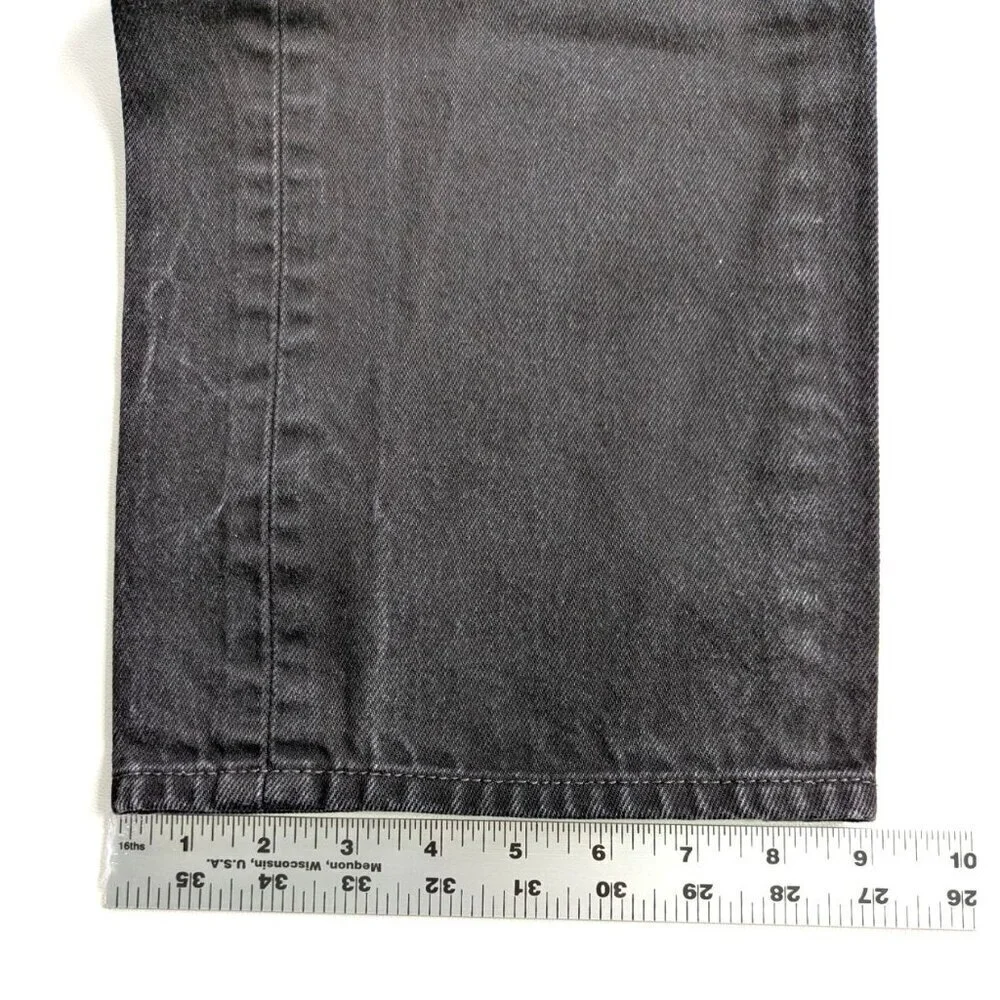 Levis 501 Original Fit Jeans Straight Leg Button Fly 100% Cotton Blue Black